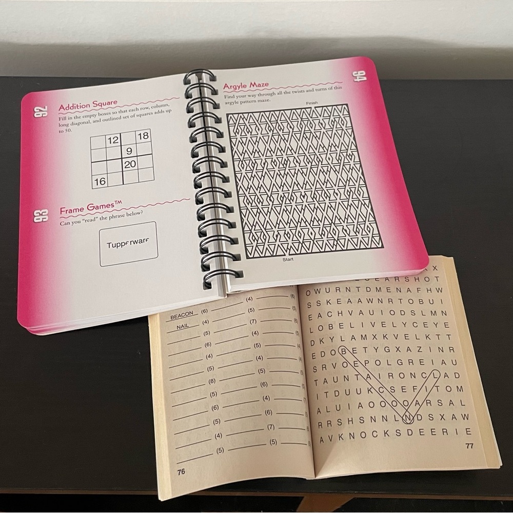 $5 DEALS Small/Mini Puzzle Books Brain Games Puzzle Power On Go Word Seeks - Picture 3 of 4
